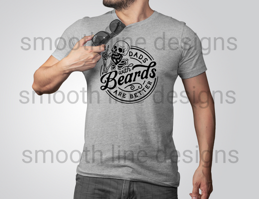 Celebrate the awesome bearded dads in your life with this "Dad’s with Beards are Better" shirt! Made from soft, comfy fabric, this cool dad tee is perfect for casual wear, whether he's out and about or relaxing at home.  