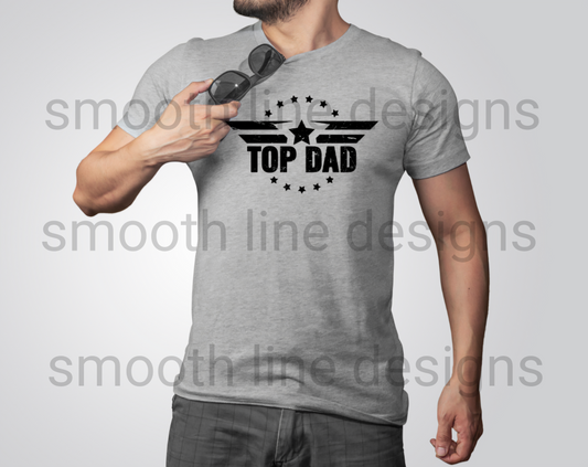 Celebrate fatherhood in style with this Top Dad T-Shirt! Perfect for the coolest dads out there, this shirt is made from soft, comfy fabric that’s great for everyday wear. Whether you’re a new dad, a seasoned pro, or part of the "Cool Dad Club," this tee is sure to show off your awesomeness.